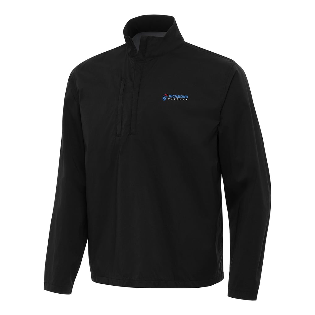 Richmond Raceway Antigua Brisk Quarter-Zip Pullover Jacket - Black